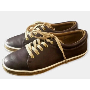 Aerosoles Function Sneakers Women's Size 8.5 Wine Leather Lace-up Fashion